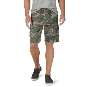 Camouflage cargo shorts